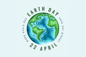 Illustration of Earth Day April 22